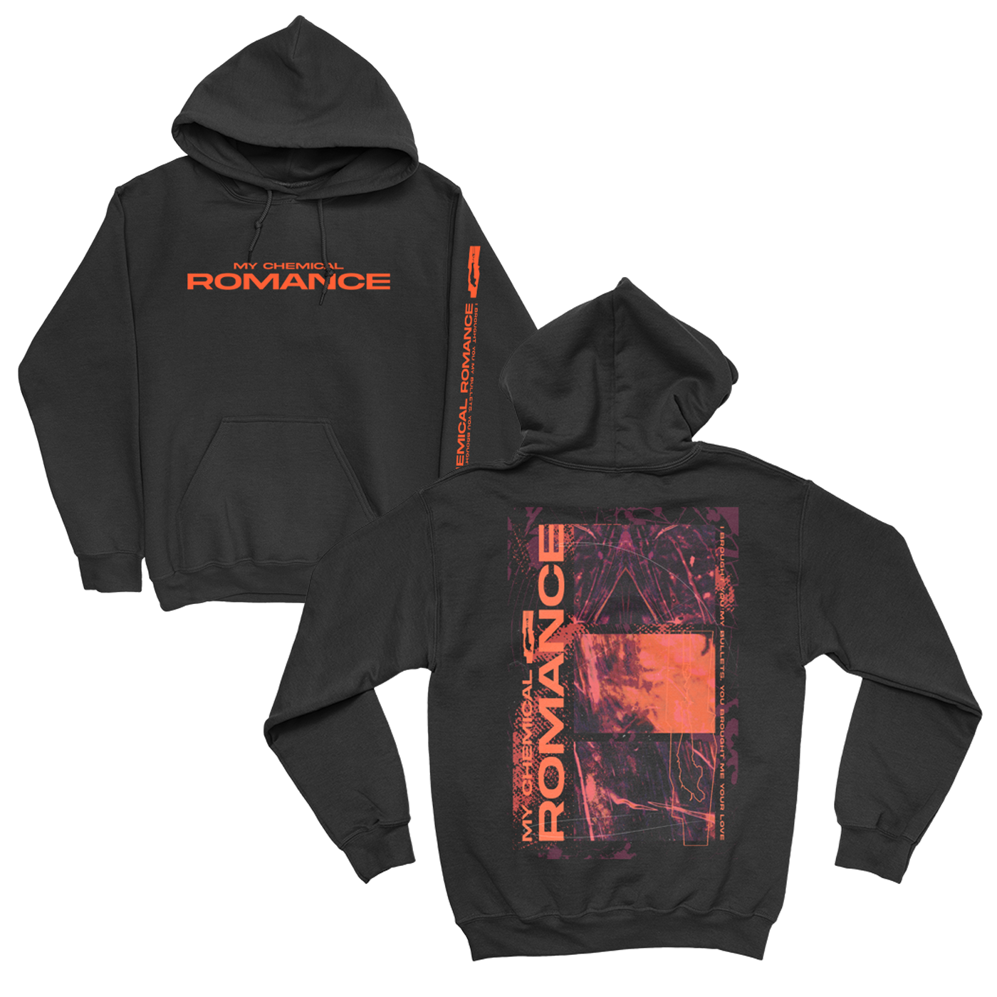 My chemical romance coffin bleach washed hoodie sale